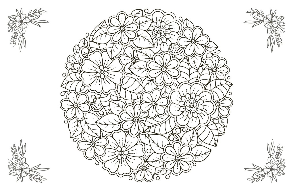 Weitere Ansicht: 50 cozy Karten zum Ausmalen - Blumentraum