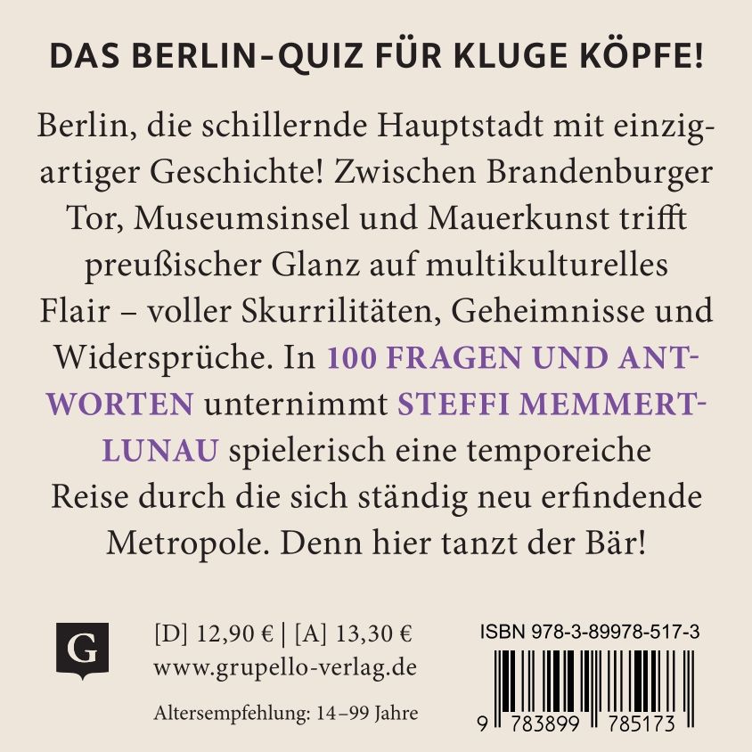 Weitere Ansicht: Berlin-Quiz | Steffi Memmert-Lunau