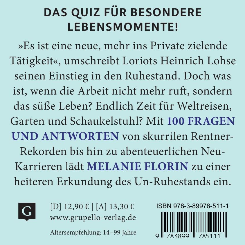 Weitere Ansicht: Ruhestand. Das Quiz | Melanie Florin