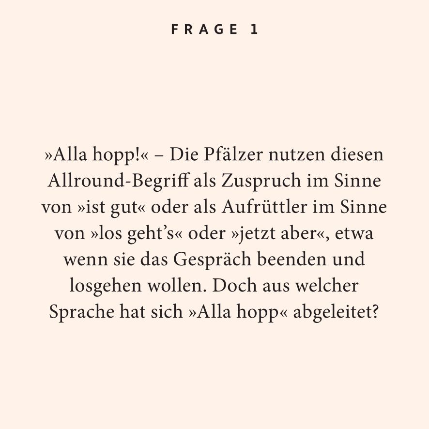 Weitere Ansicht: Pfalz-Quiz | Katja Edelmann