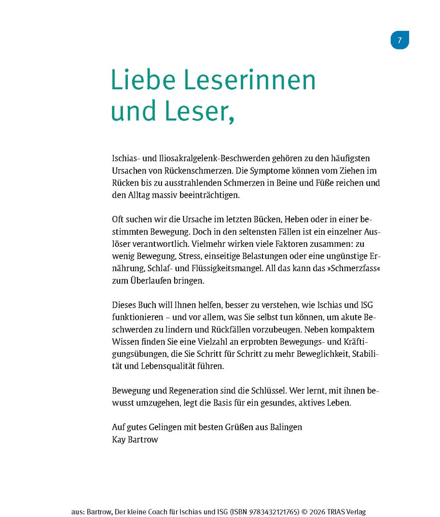 Weitere Ansicht: Der kleine Coach für Ischias und ISG | Kay Bartrow