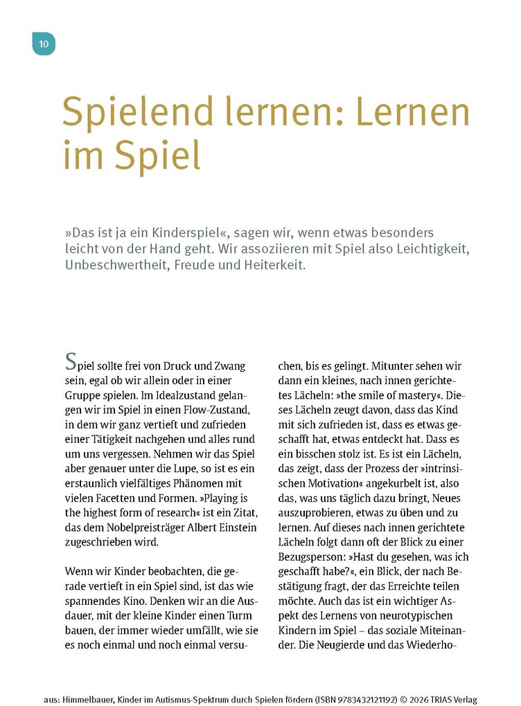 Weitere Ansicht: Kinder im Autismus-Spektrum durch Spielen fördern | Irmgard Himmelbauer