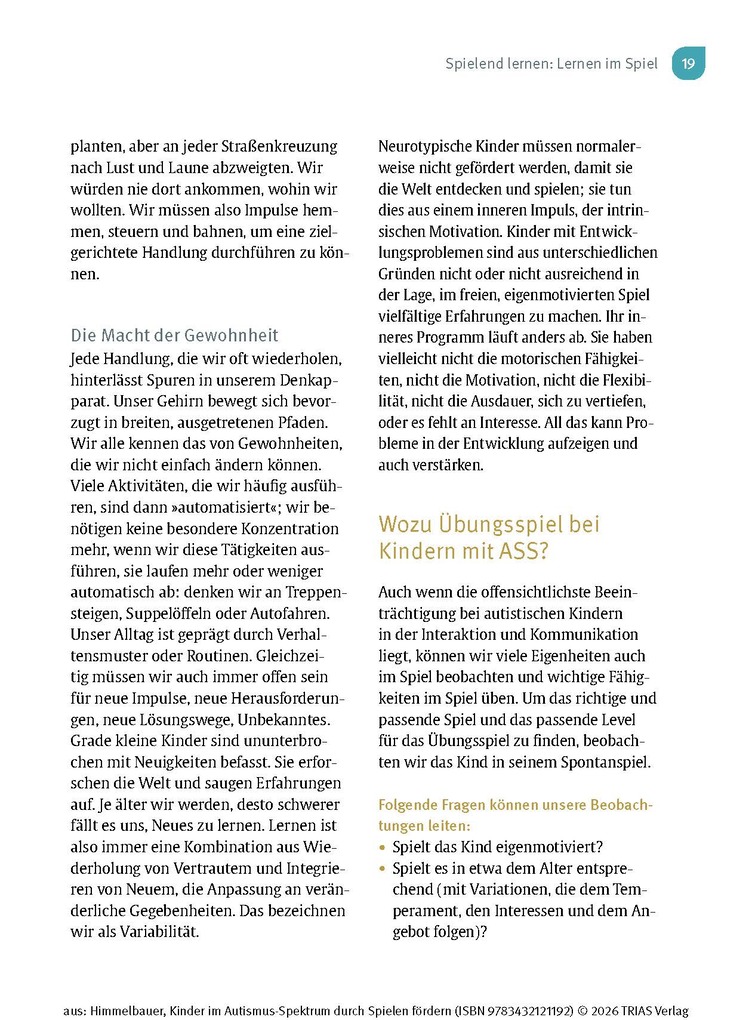 Weitere Ansicht: Kinder im Autismus-Spektrum durch Spielen fördern | Irmgard Himmelbauer