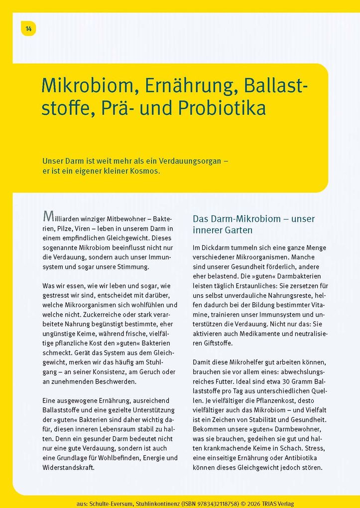 Weitere Ansicht: Stuhlinkontinenz | Caterina Schulte-Eversum