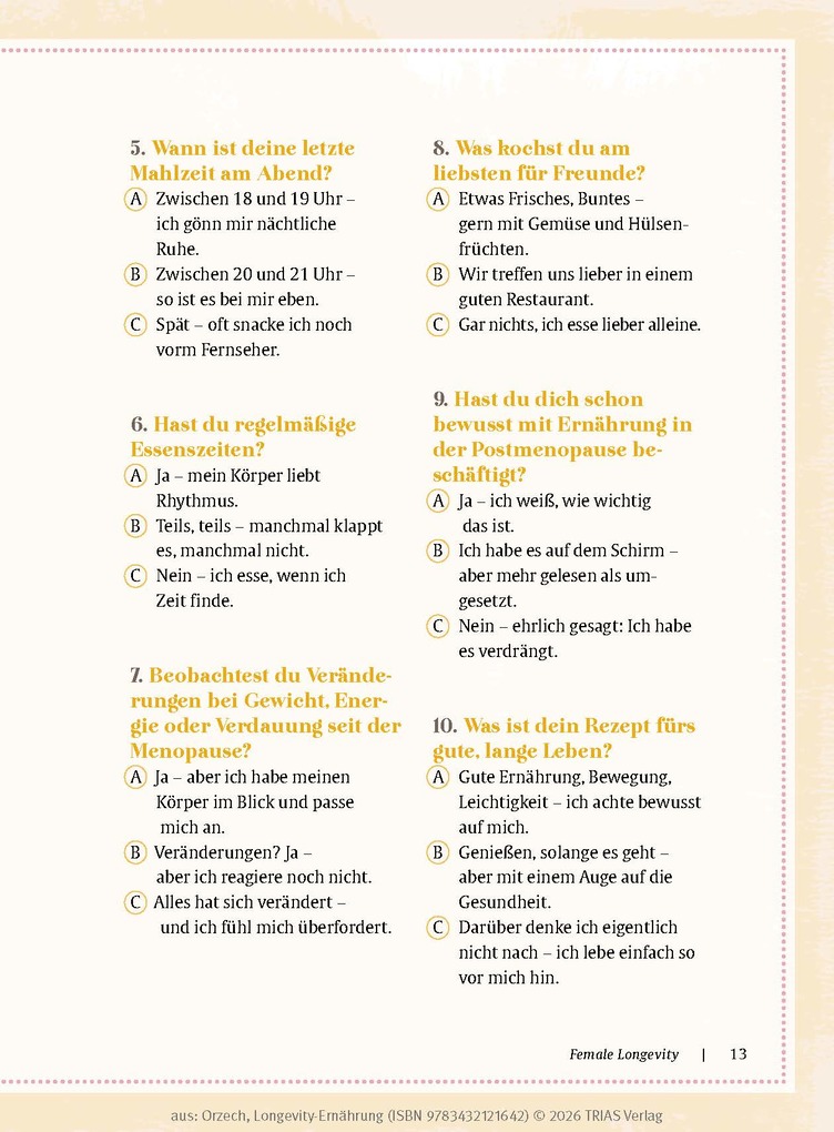 Weitere Ansicht: Longevity-Ernährung | Petra Orzech