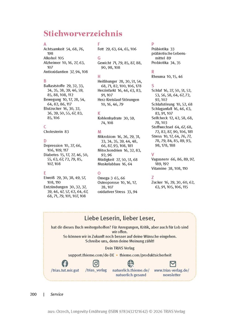 Weitere Ansicht: Longevity-Ernährung | Petra Orzech