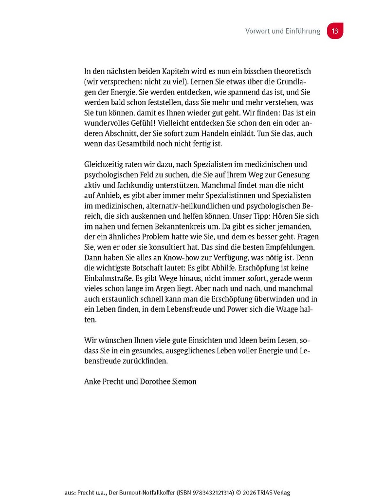 Weitere Ansicht: Der Burnout-Notfallkoffer | Anke Precht, Dorothee Siemon