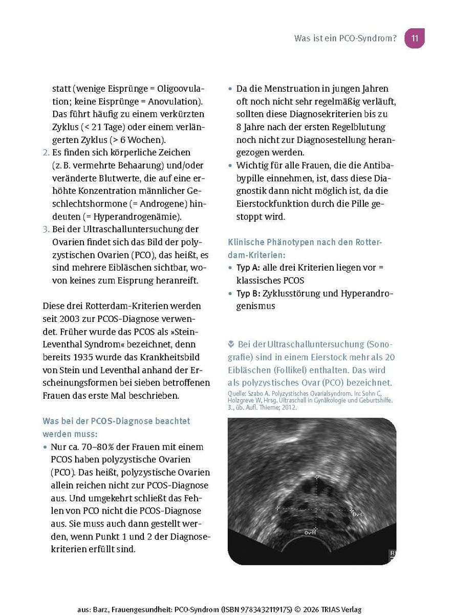 Weitere Ansicht: Frauengesundheit: PCO-Syndrom | Sabine Barz