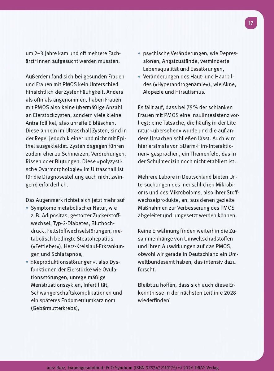 Weitere Ansicht: Frauengesundheit: PCO-Syndrom | Sabine Barz
