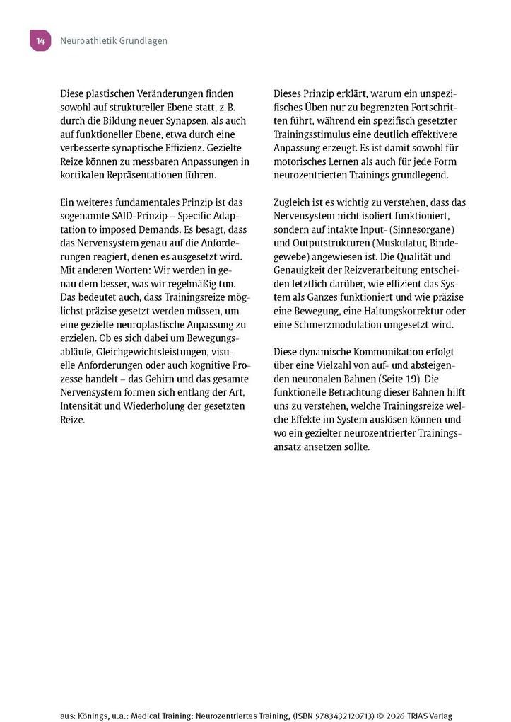 Weitere Ansicht: Medical Training: Neurozentriertes Training | Andreas Könings, Lisa Könings