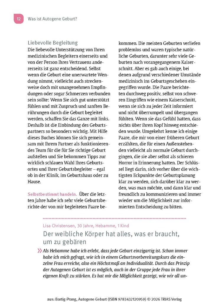 Weitere Ansicht: Autogene Geburt | Tatje Bartig-Prang