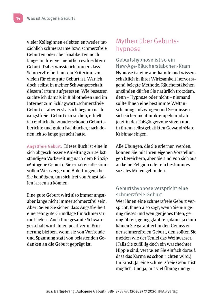 Weitere Ansicht: Autogene Geburt | Tatje Bartig-Prang