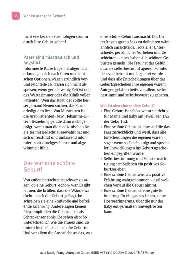 Weitere Ansicht: Autogene Geburt | Tatje Bartig-Prang