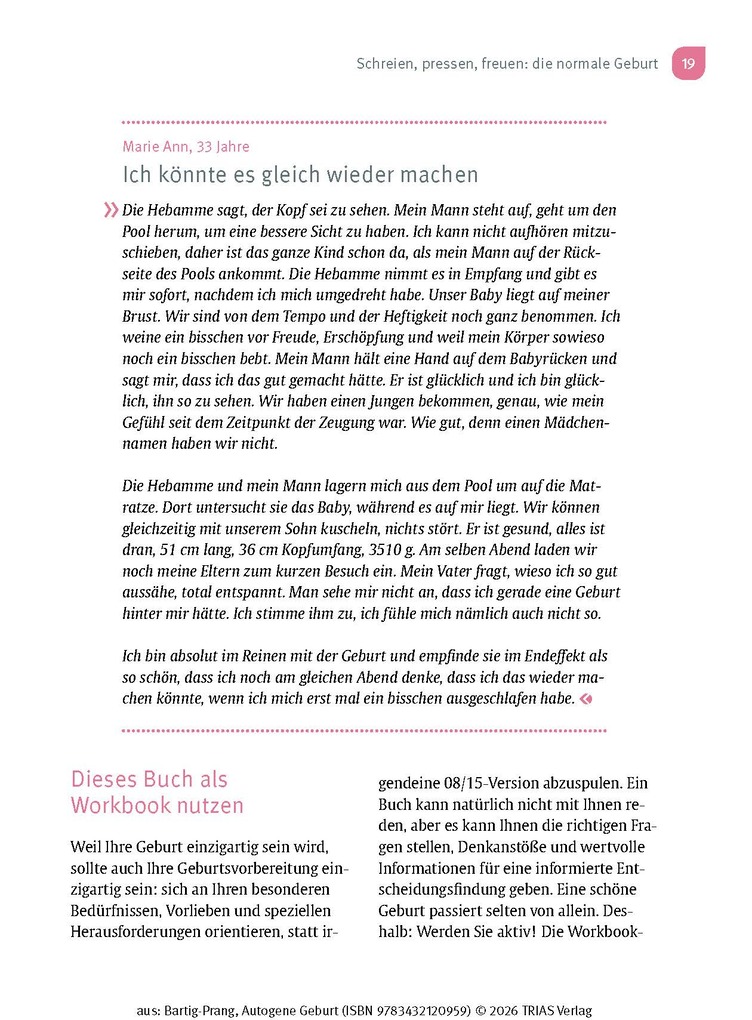 Weitere Ansicht: Autogene Geburt | Tatje Bartig-Prang