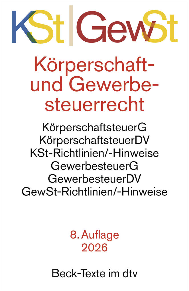 Weitere Ansicht: Körperschaftsteuerrecht / Gewerbesteuerrecht