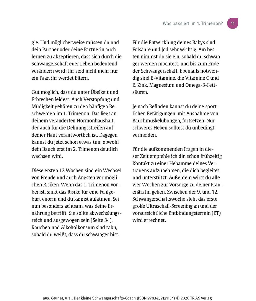 Weitere Ansicht: Der kleine Schwangerschafts-Coach | Juliane Schäfer, Stefanie Gruner