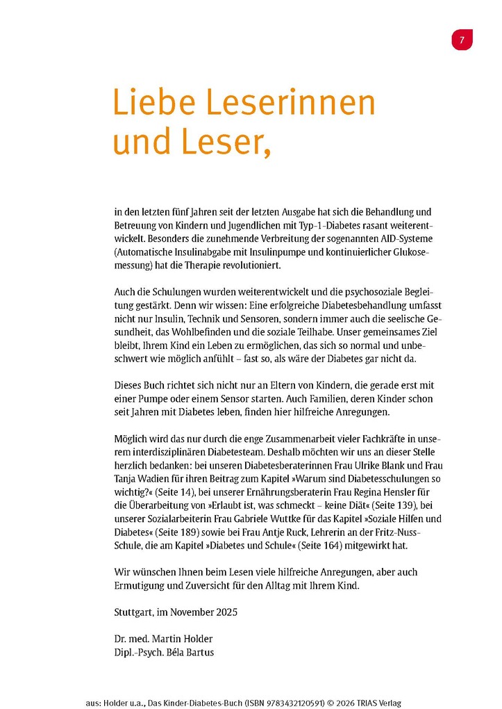 Weitere Ansicht: Das Kinder-Diabetes-Buch | Béla Bartus, Martin Holder
