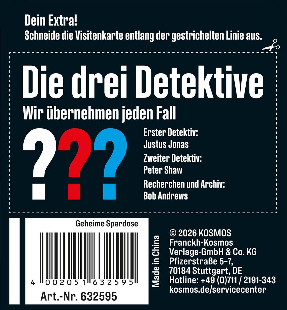 Weitere Ansicht: Die drei ??? - Geheime Spardose