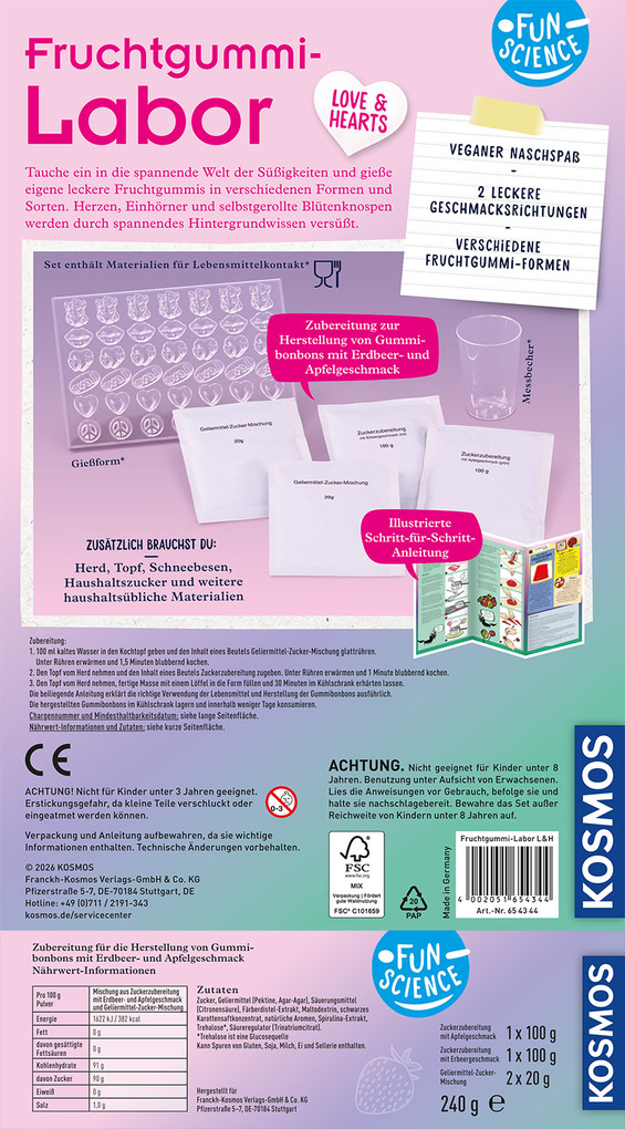 Weitere Ansicht: Fun Science Fruchtgummi-Labor Love & Hearts