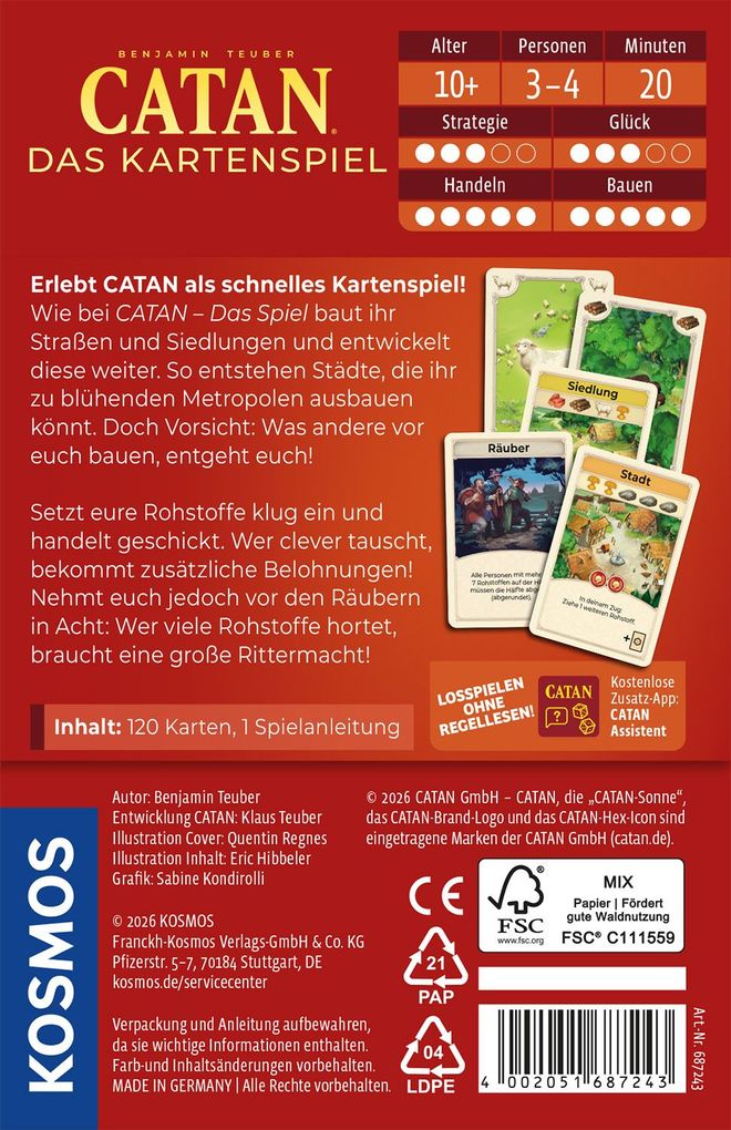 Weitere Ansicht: CATAN - Das Kartenspiel | Benjamin Teuber