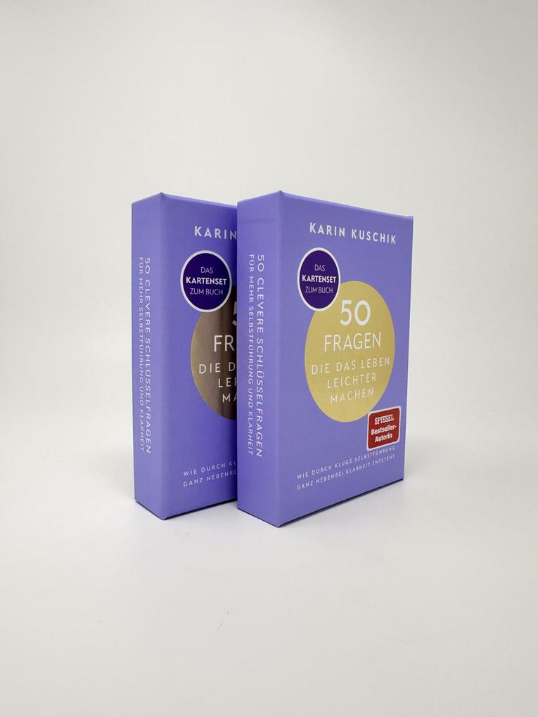 Weitere Ansicht: 50 Fragen, die das Leben leichter machen - Das Kartenset zum Buch | Karin Kuschik