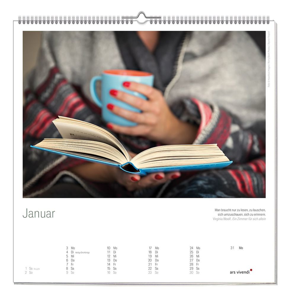 Weitere Ansicht: Literarischer Lesen Kalender 2027 | ars vivendi Verlag