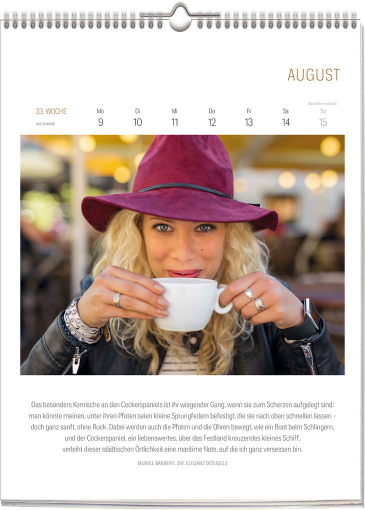 Weitere Ansicht: Literarischer Café Kalender 2027 | Vivendi Ars, ars vivendi Verlag