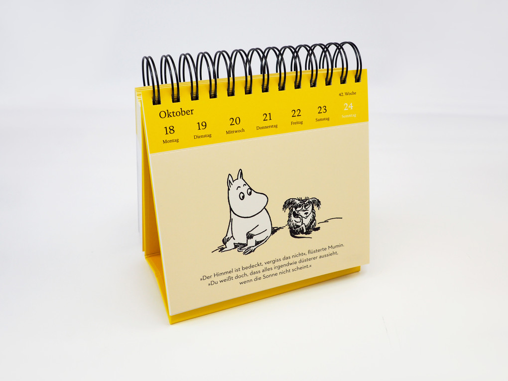 Weitere Ansicht: Die Mumins für alle Lebenslagen. Postkartenkalender 2027 | Tove Jansson