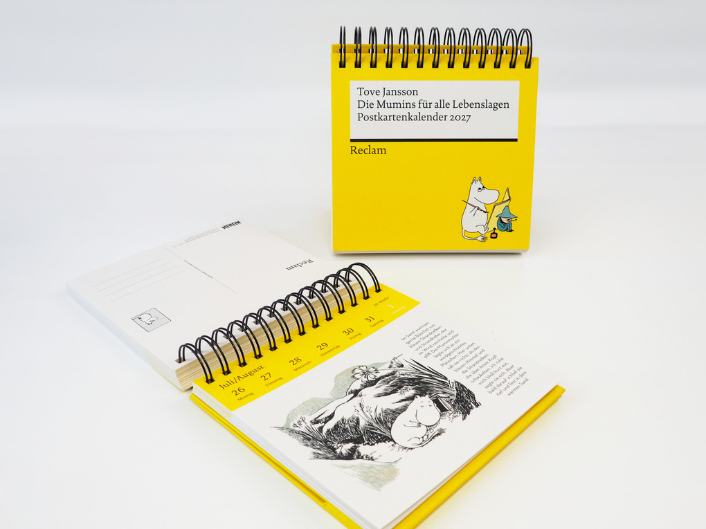Weitere Ansicht: Die Mumins für alle Lebenslagen. Postkartenkalender 2027 | Tove Jansson