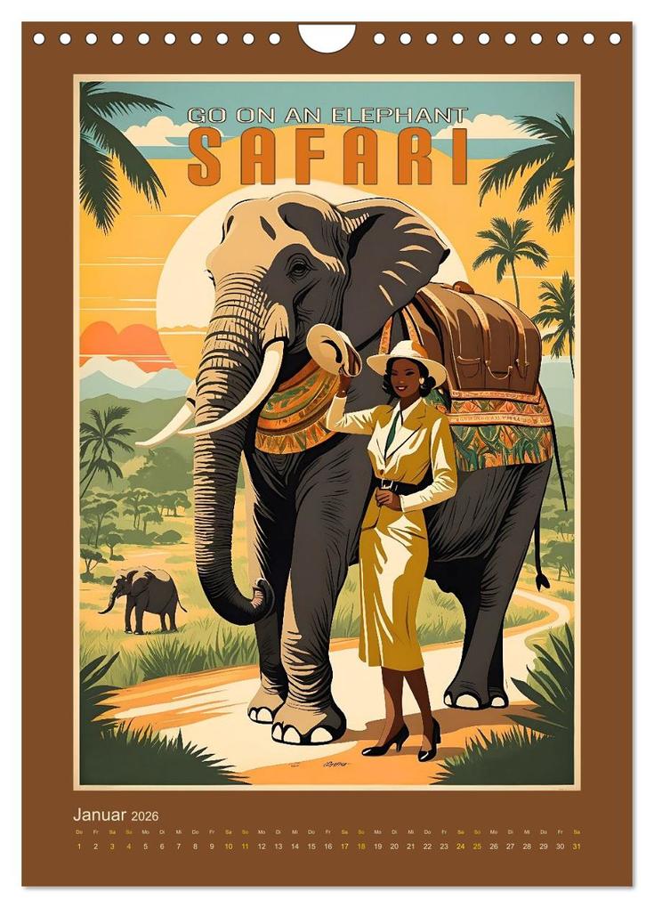 Weitere Ansicht: Exotic Travel Poster - nostalgische Abenteuerreisen um die Welt (Wandkalender 2026 DIN A4 hoch), CALVENDO Monatskalender | Renate Utz, Calvendo