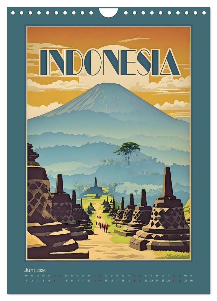 Weitere Ansicht: Exotic Travel Poster - nostalgische Abenteuerreisen um die Welt (Wandkalender 2026 DIN A4 hoch), CALVENDO Monatskalender | Renate Utz, Calvendo