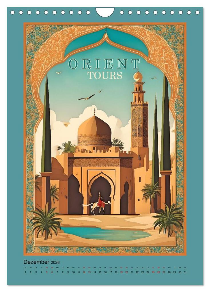 Weitere Ansicht: Exotic Travel Poster - nostalgische Abenteuerreisen um die Welt (Wandkalender 2026 DIN A4 hoch), CALVENDO Monatskalender | Renate Utz, Calvendo