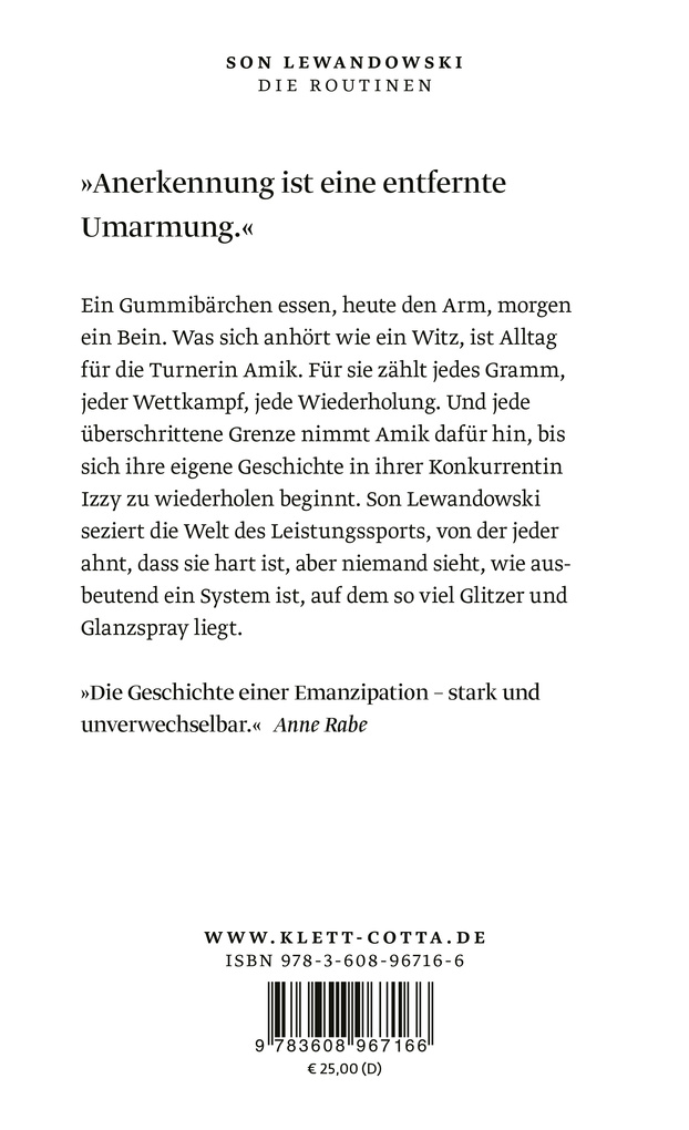 Weitere Ansicht: Die Routinen | Son Lewandowski