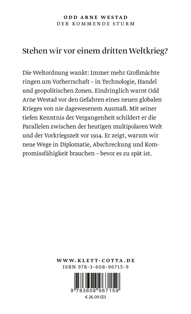 Weitere Ansicht: Der kommende Sturm | Odd Arne Westad