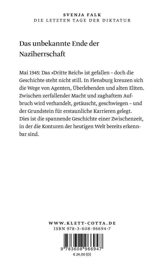 Weitere Ansicht: Die letzten Tage der Diktatur | Svenja Falk