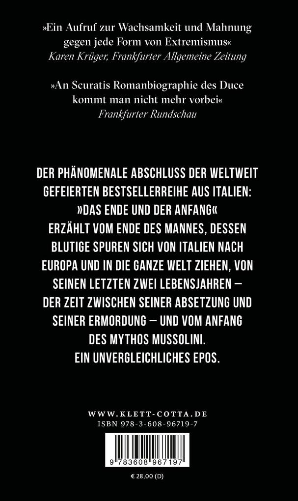 Weitere Ansicht: M. Das Ende und der Anfang | Antonio Scurati