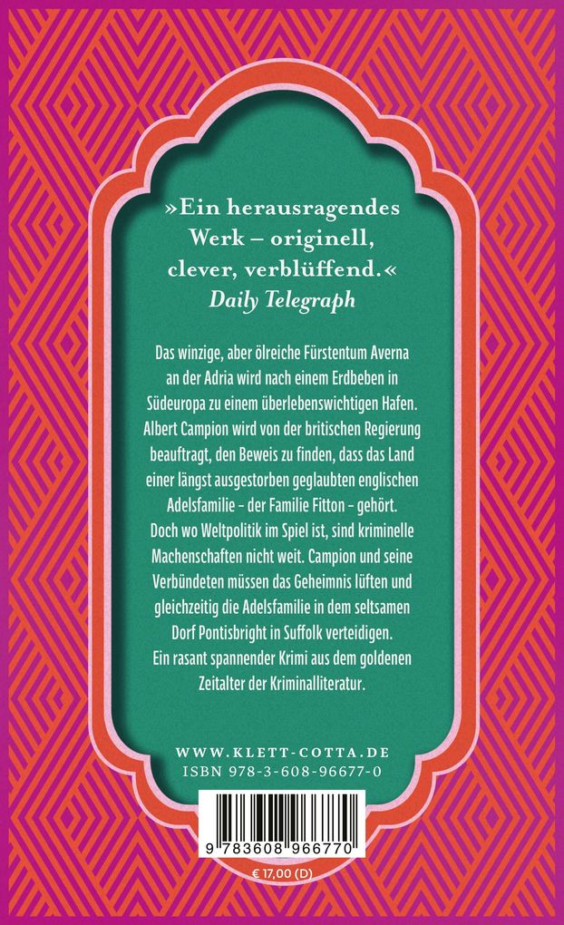 Weitere Ansicht: Campion. Der stille Feind | Margery Allingham
