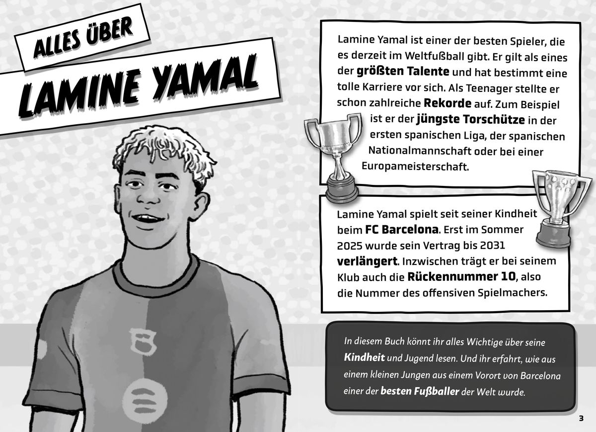 Weitere Ansicht: Mein Fußballheld Lamine Yamal - Seine Geschichte, seine Spiele, seine Rekorde | Florian Kinast