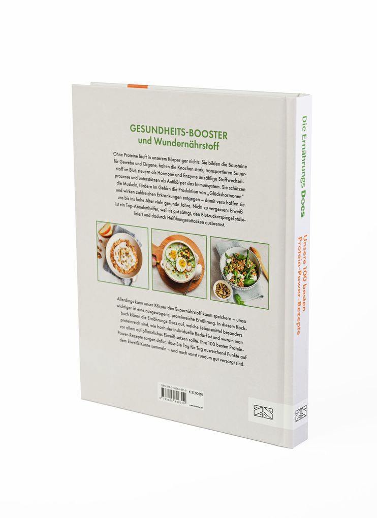 Weitere Ansicht: Die Ernährungs-Docs - Unsere 100 besten Protein-Power-Rezepte | Matthias Riedl, Jörn Klasen, Viola Andresen, Silja Schäfer