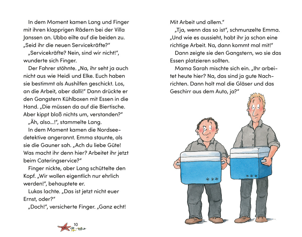Weitere Ansicht: Die Nordseedetektive (Band 14) - Ehrliche Gangster | Klaus-Peter Wolf, Bettina Göschl