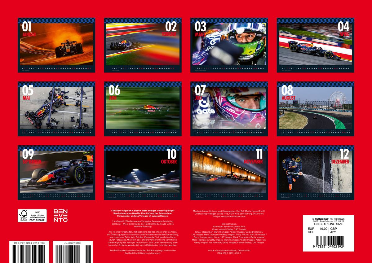 Weitere Ansicht: Oracle Red Bull Racing 2027 - Fankalender