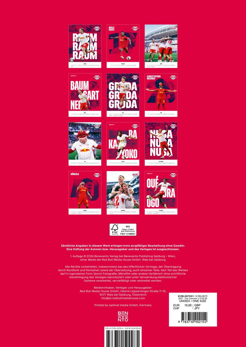 Weitere Ansicht: RB Leipzig 2027 - Fankalender