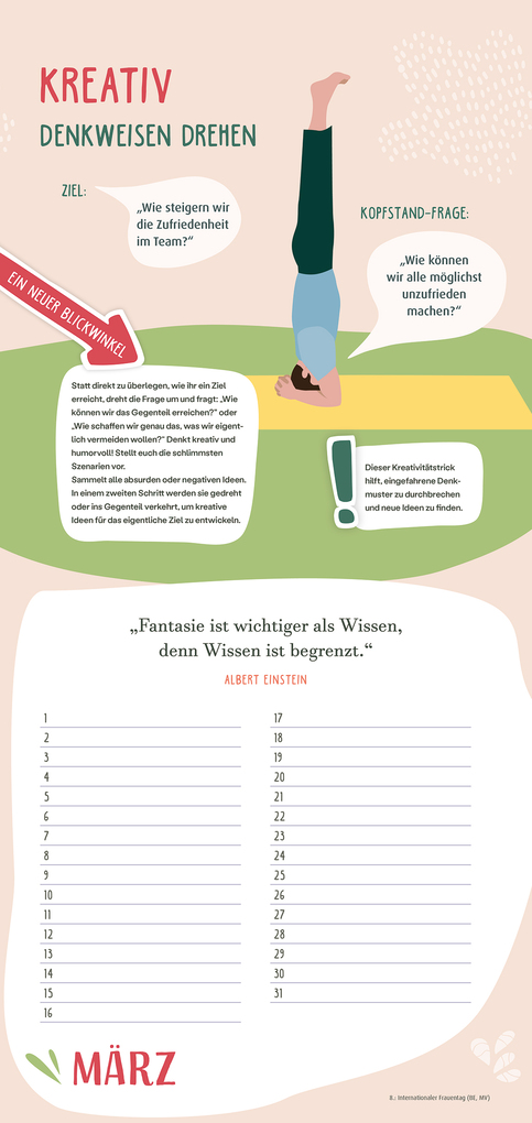 Weitere Ansicht: Immerwährender Teamkalender. Für ein gutes Miteinander | Katja Weber