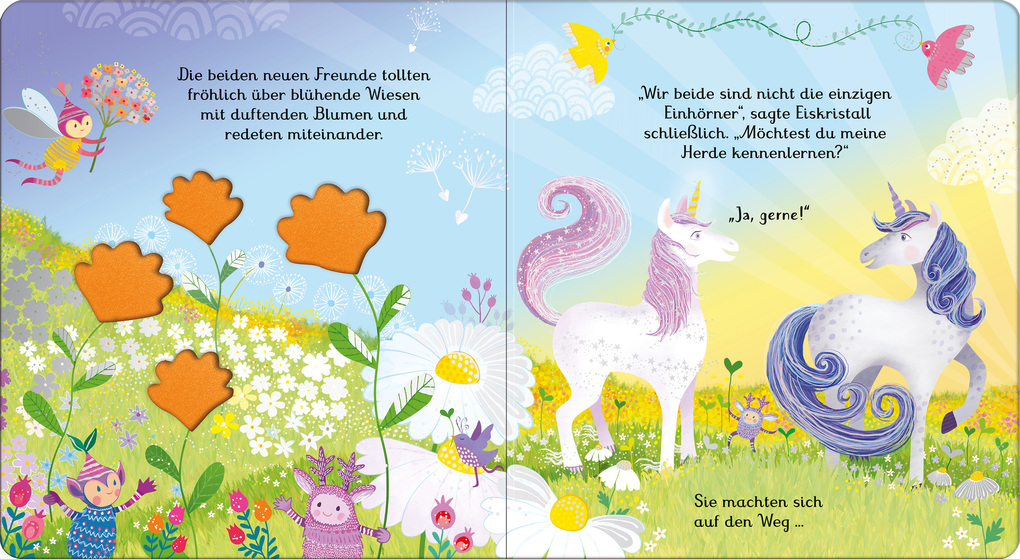 Weitere Ansicht: Mein glitzerndes Fühlbuch: Das Einhorn | Anna Milbourne