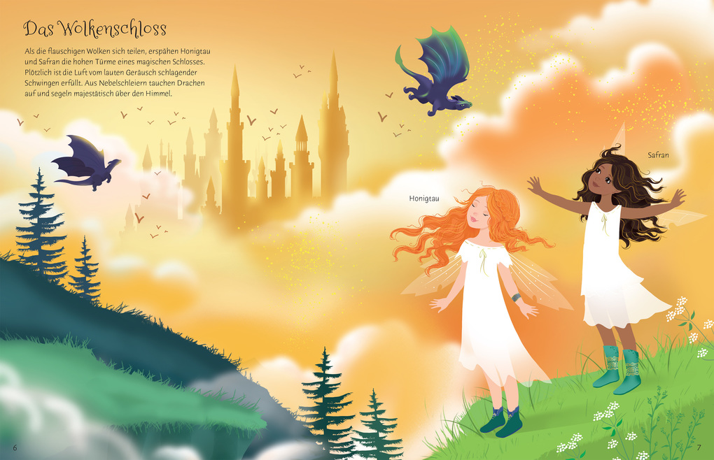 Weitere Ansicht: Meine glitzernden Anziehpuppen-Stickerbücher mini: Magische Welten | Fiona Watt