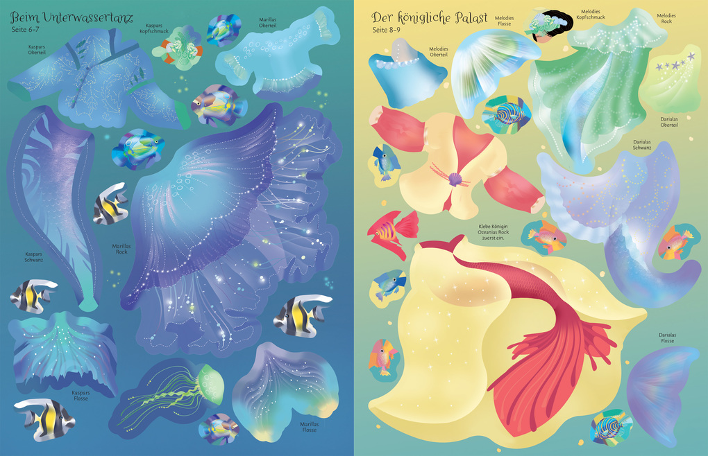 Weitere Ansicht: Meine glitzernden Anziehpuppen-Stickerbücher mini: Magische Welten | Fiona Watt