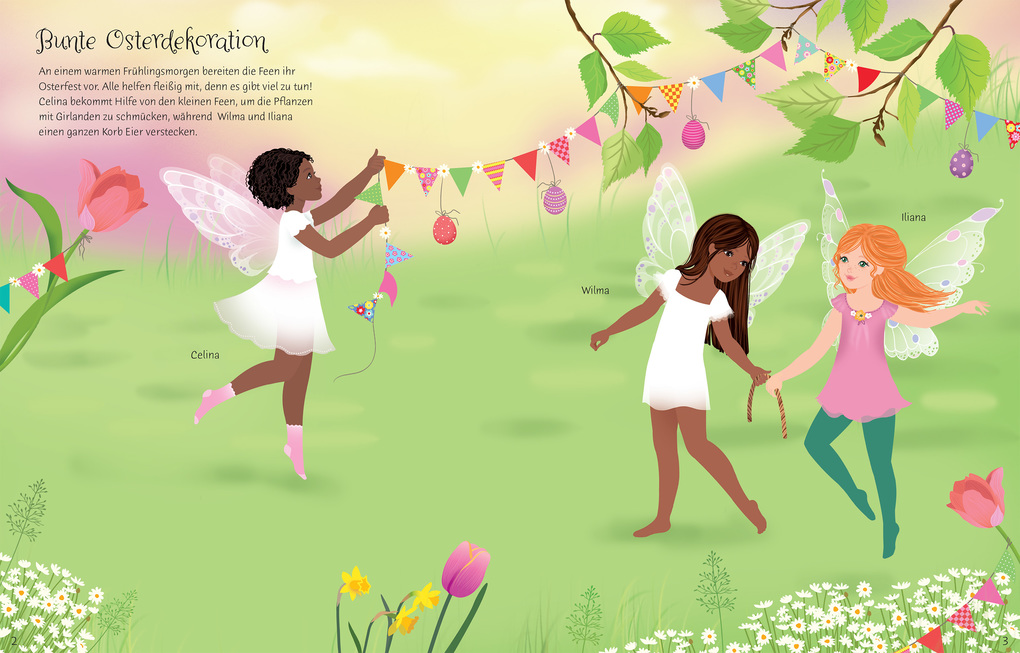 Weitere Ansicht: Mein Anziehpuppen-Stickerbuch: Zauberhafte Osterfeen | Fiona Watt