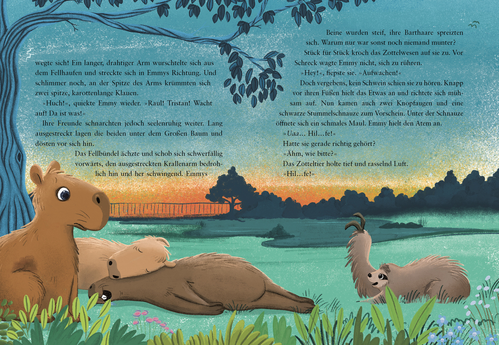 Weitere Ansicht: Drei Wasserschweine tauchen ab | Matthäus Bär