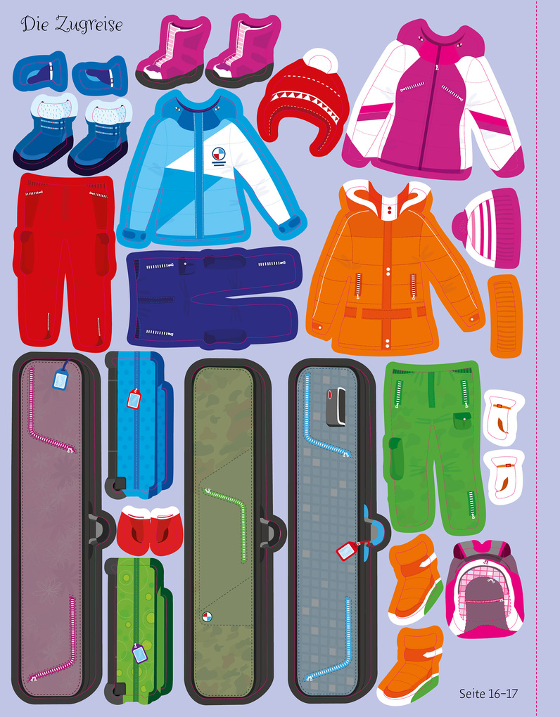 Weitere Ansicht: Mein Anziehpuppen-Stickerbuch: Ferien | Fiona Watt