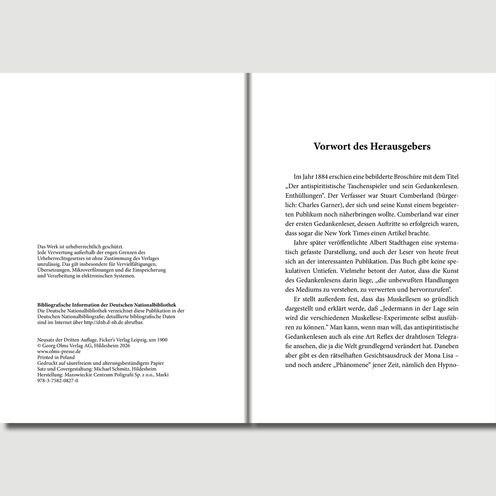 Weitere Ansicht: Das Gedankenlesen | Albert Stadthagen